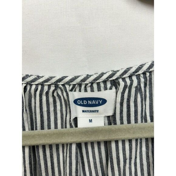 NWT Old Navy Maternity Shirt Striped Long Sleeve V Neck Pullover Top M NEW - Picture 4 of 9